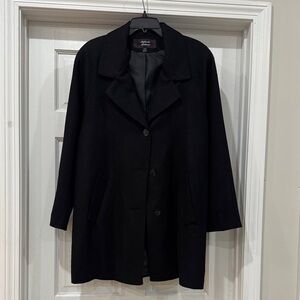 Stephanie Mathew Classic Black Women's Coat Late 90s - Early 2000s size M